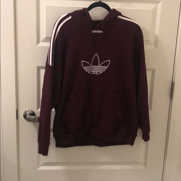 maroon adidas hoodie